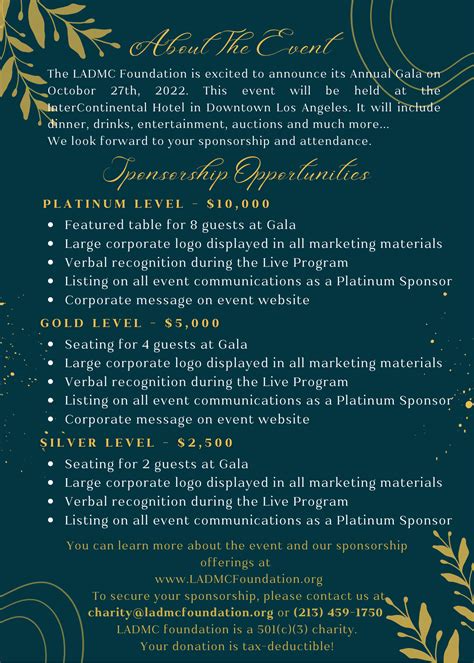 fundraising gala event program.